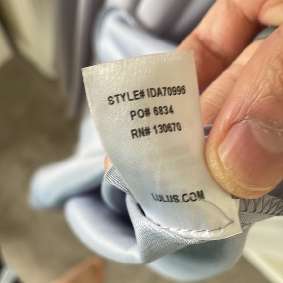 Lulu’s light grey maxi bridesmaid dress - Picture 6 of 7